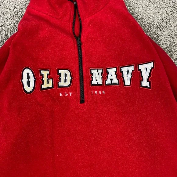 Y2k red old navy quarter zip‎ - Picture 2 of 4